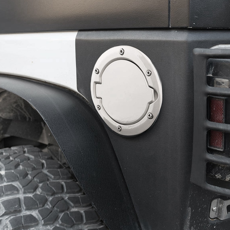 Gasdæksel hvid jk brændstofdør gasdæksel til jeep wrangler  jk 2- dørs 4- dørs sahara 2007