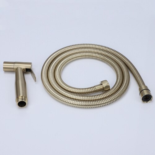 Toilet bidet kranen borstel goud messing enkele koude badkamer douche blaasgevoede spuitpistool sproeier bidet kranen badkamer hardware kranen: Stijl 3