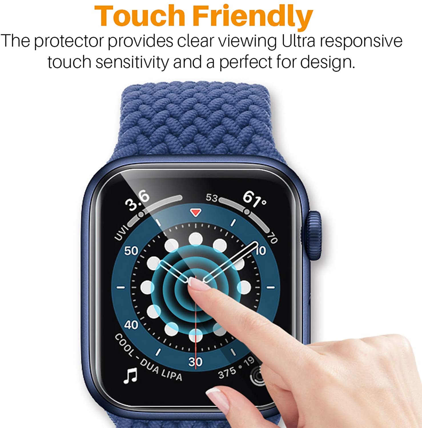 HD Film For Apple Watch Screen Protector 45mm 41mm Not tempered Glass) iWatch Protector Apple watch series 7