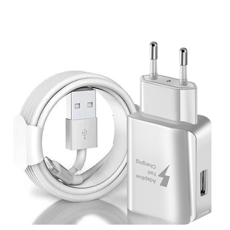 Kit Schnelle Ladegerät + USB Ladekabel für iPhone X XS MAX XR 6 6 S 7 8 Plus 5 5 S EU/Us-stecker Wand USB Ladegeräte Daten Kabel 1 m 2 m 3 m