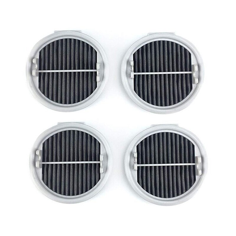 F8 hepa filter, tilbehørsoppbevaringspose til xiaomi roidmi  f8 håndholdt trådløs støvsuger erstatningsfilter: 4 stk hepa filter