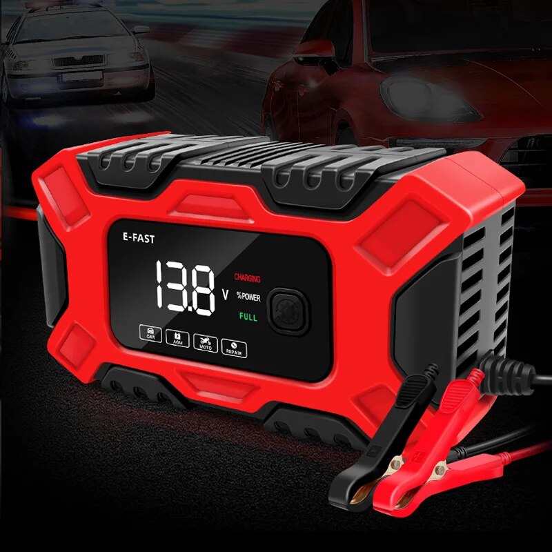 Automatische Autobatterie ladegerät Anfang Reparatur ladung intelligente Schnell ladung für 12V 6a Motorräder digitale Autos Geländewagen