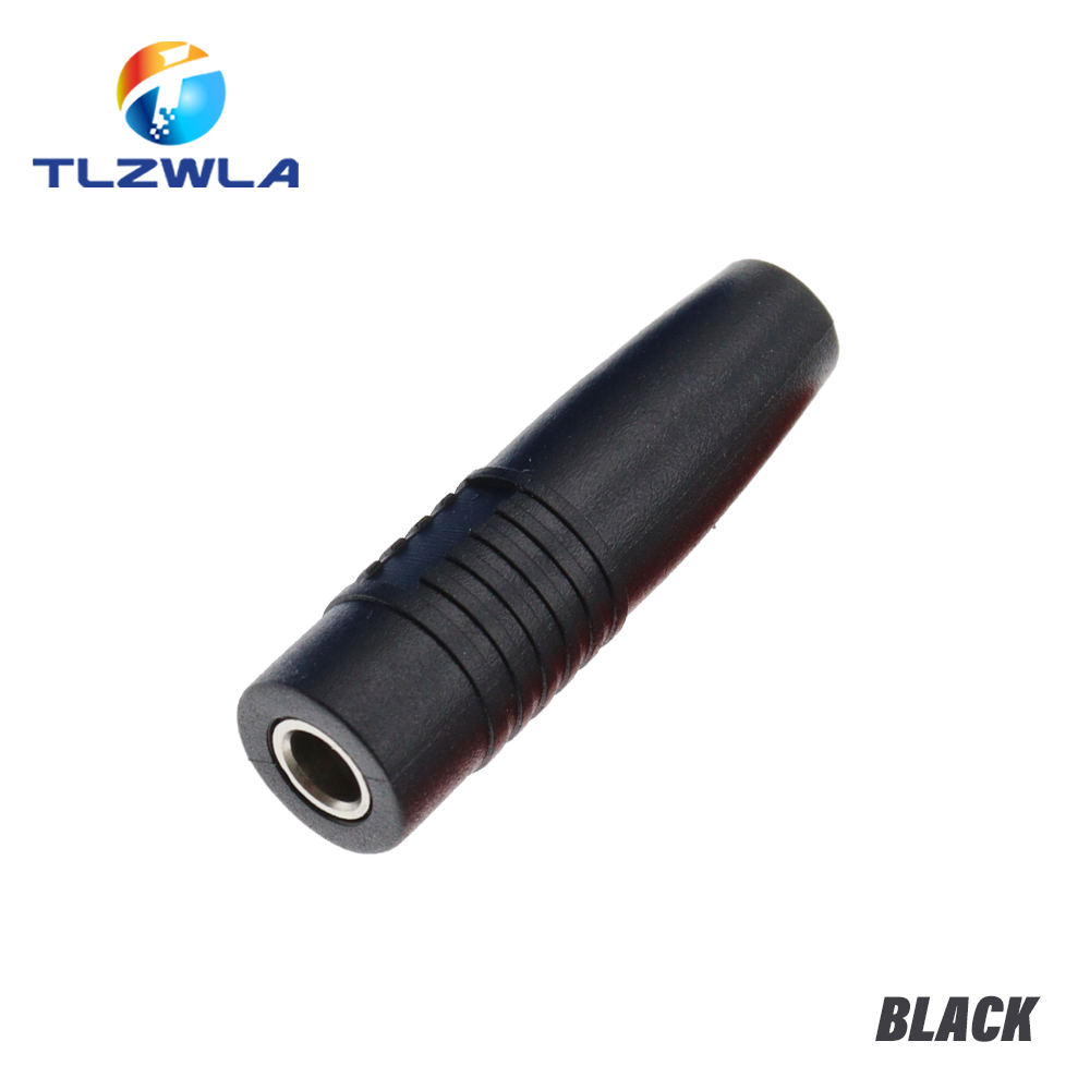 Connecteur à souder en laiton, fiche banane femelle isolée de 4mm, 5 pièces: Black
