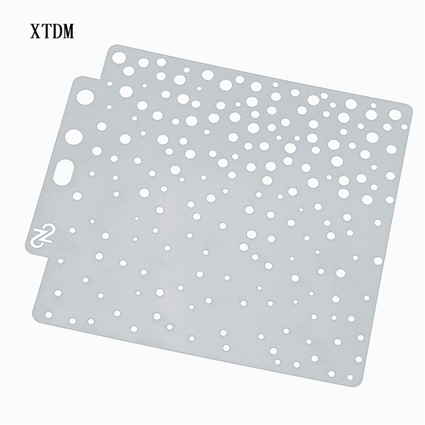 Small circle shield DIY cake scrapbook stencils hollow Embellishments printing lace ruler Valentine's Day