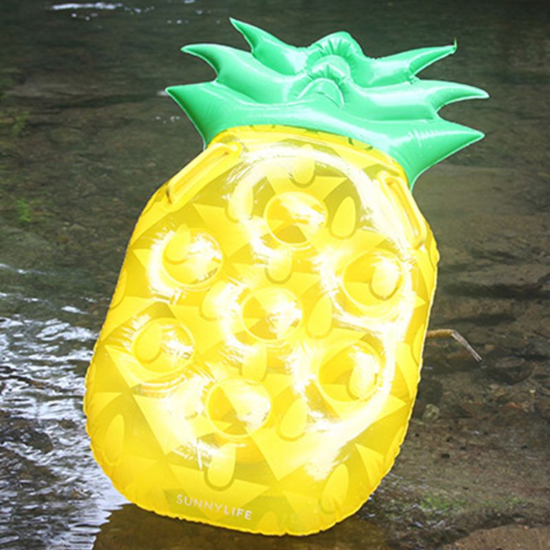 Inflatable Pool Float Pineapple Sun Summer Beach Party Lounge Raft for Kid Adult Inflatable Pool Float