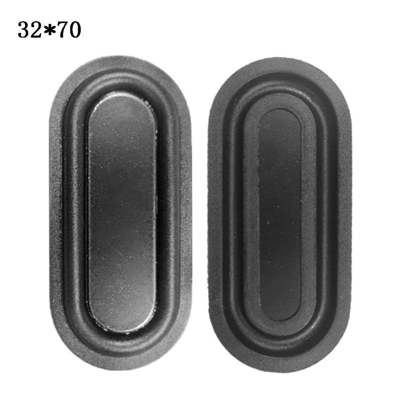 2PCS Oval Form Bass Membran Gummi DIY Lautsprecher Platte Passive Kühler Hilfs Bass Vibration Platten 2040-6090: D