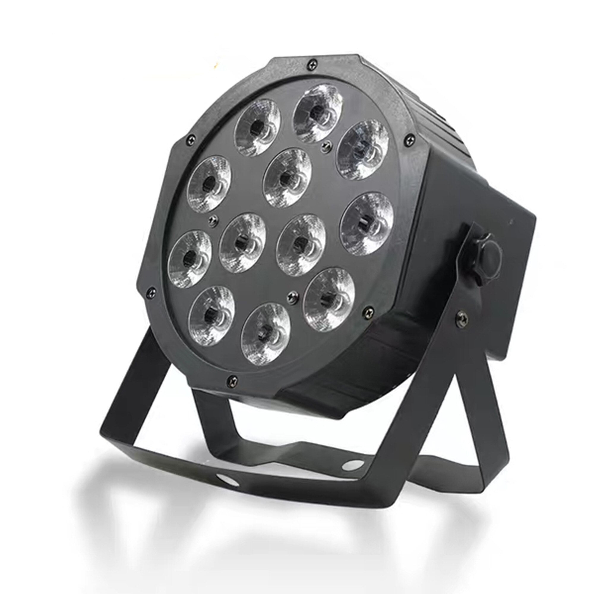 12x12W led Par lumières RGBW 4in1 plat par led dmx512 disco lumières étape professionnelle dj lumière lumière de noël équipement extérieur