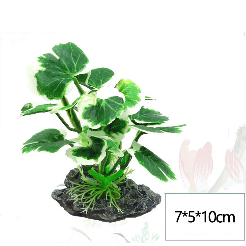 7 x 5 x 10cm 1pc kunstige planter akvarie indretning vand ukrudt ornament plante akvarium akvarium græs simulation dekoration: E