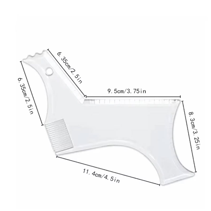 Bart Styling Kamm klar Bart Lineal Herren Pflege Kamm Koteletten Bart Besatz Kontur Werkzeug