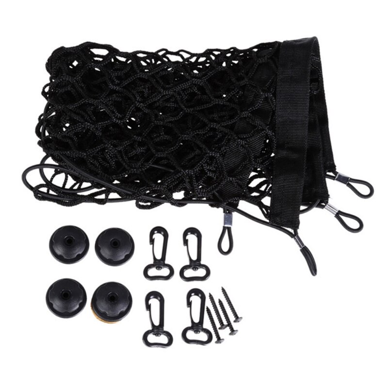 Vehicle Car Truck Cargo Net Black Stretchable Cargo Organizer Automotive Storage Accessories for Saving Car Interior Space