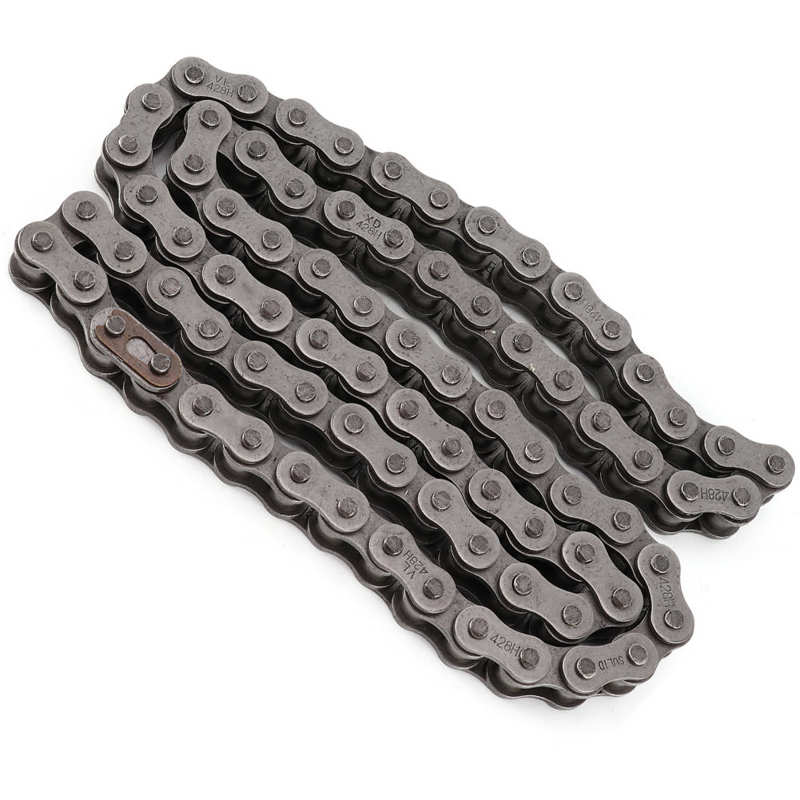 80 Links Chain 428H 80 Links Chain Heavy Duty Steel Chain Replacement for Motorcycle ATV Off Roader Motorcycle Steel Chain 428H