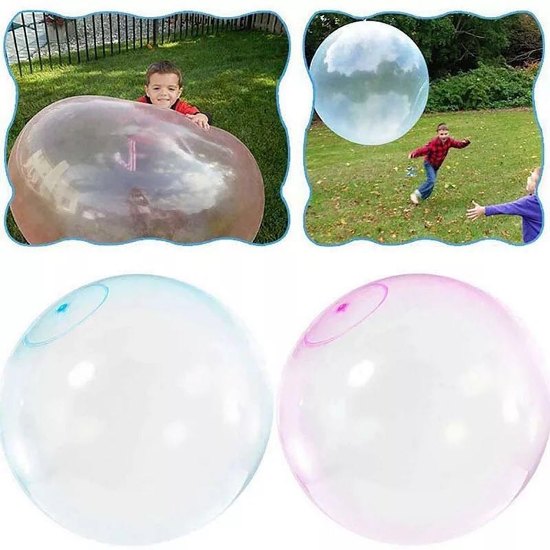 Kids Magic Bubble Ball Balloon Indoor Outdoor Inflatable Ball Games Toys Soft Air Water Filled Bubble Ball Blow Up Balloon Toy