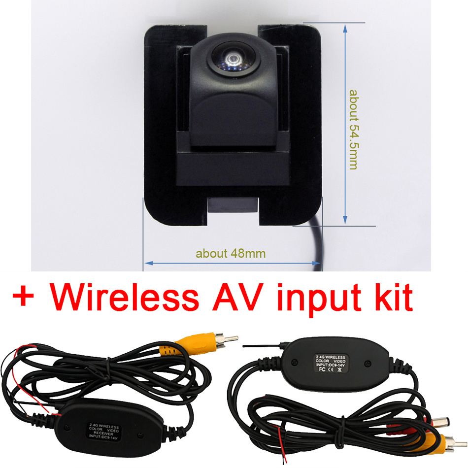 Caméra de recul pour voiture, pour Mercedes Benz W204 W212 W221 S600 S550 S500 S450: fish eye wireless