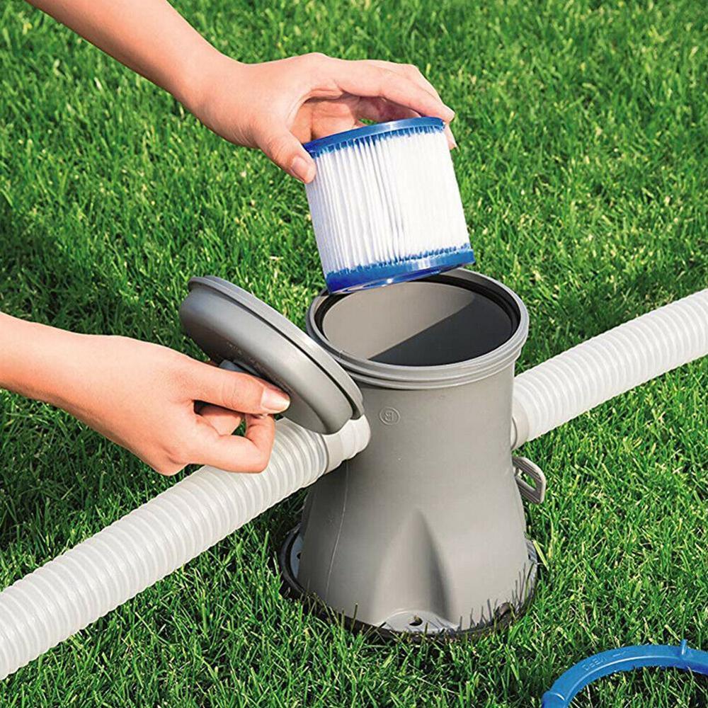 1pcs For Bestway Pump 58381 Replacement Filter Cartridge Swimming Pool Pump Easy Set Up Blue Fit Filter Pumps