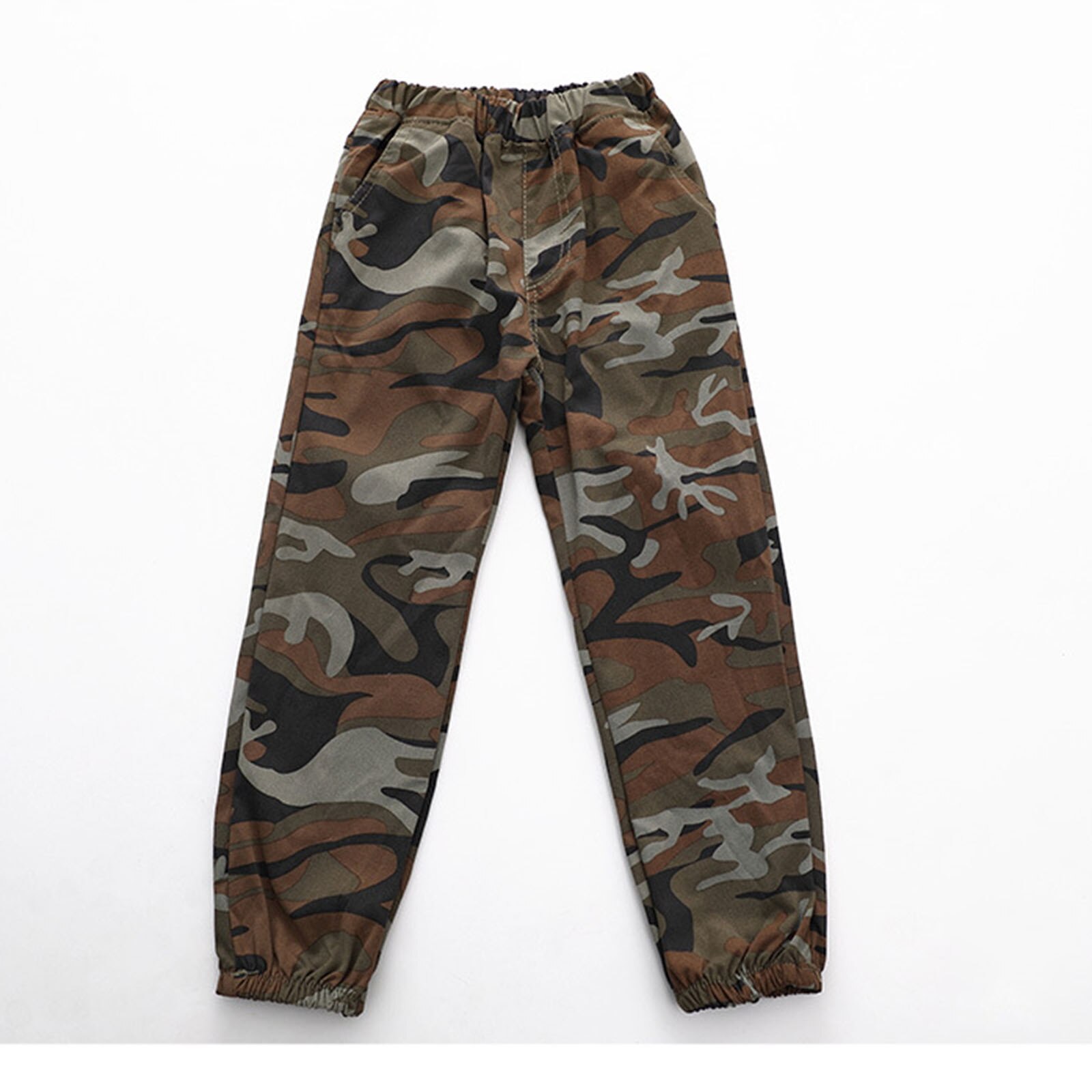 Pantaloni sportivi mimetici per ragazzi oyansi pantaloni Casual cintura elastica pantaloni larghi mimetici fasciati alla caviglia pantaloni in cotone per bambini primavera autunno: 120