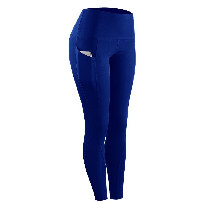 Men Compression Tight Long Pants Trousers Trousers Slim Fit Mallas Fitness Base Layer Leggings Pants: Blue / L