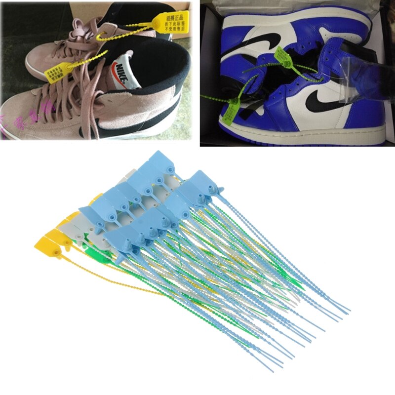 100PCS Disposable Cable Ties Pull-Tite Security Seals Self Lock Pull Tight Seals