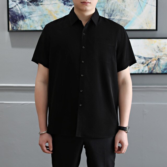 Zomer Mannen Korte Mouwen Shirt Mannen Korte Mouwen Slanke Casual Shirt Shirt