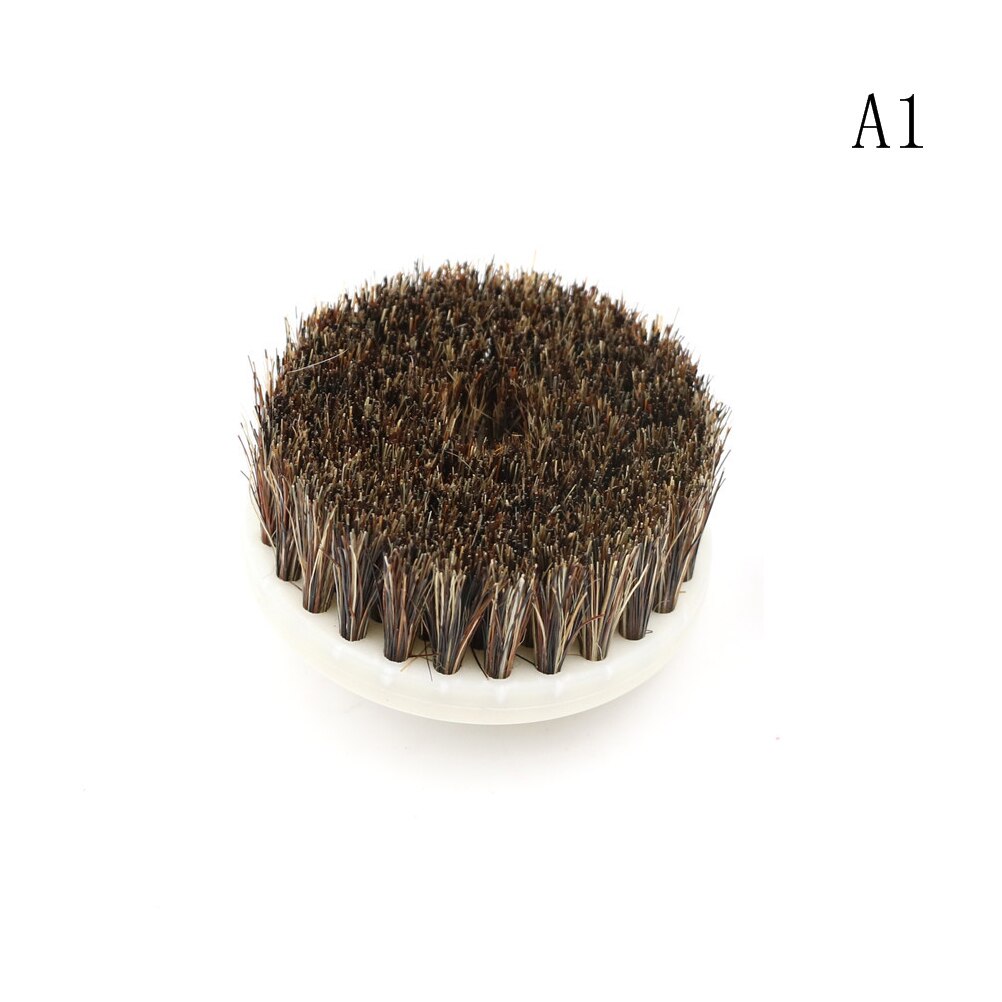 60mm perceuse puissance gommage brosse propre pour cuir c meubles en bois voiture intérieurs nettoyage puissance gommage: A1