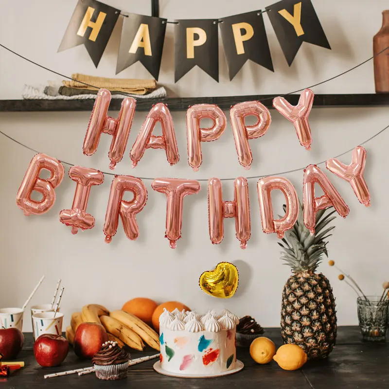 Balloner festartikler fødselsdagsdekoration tillykke med jubilæet babyshower pige dreng kønsafsløring børns blå folieballon