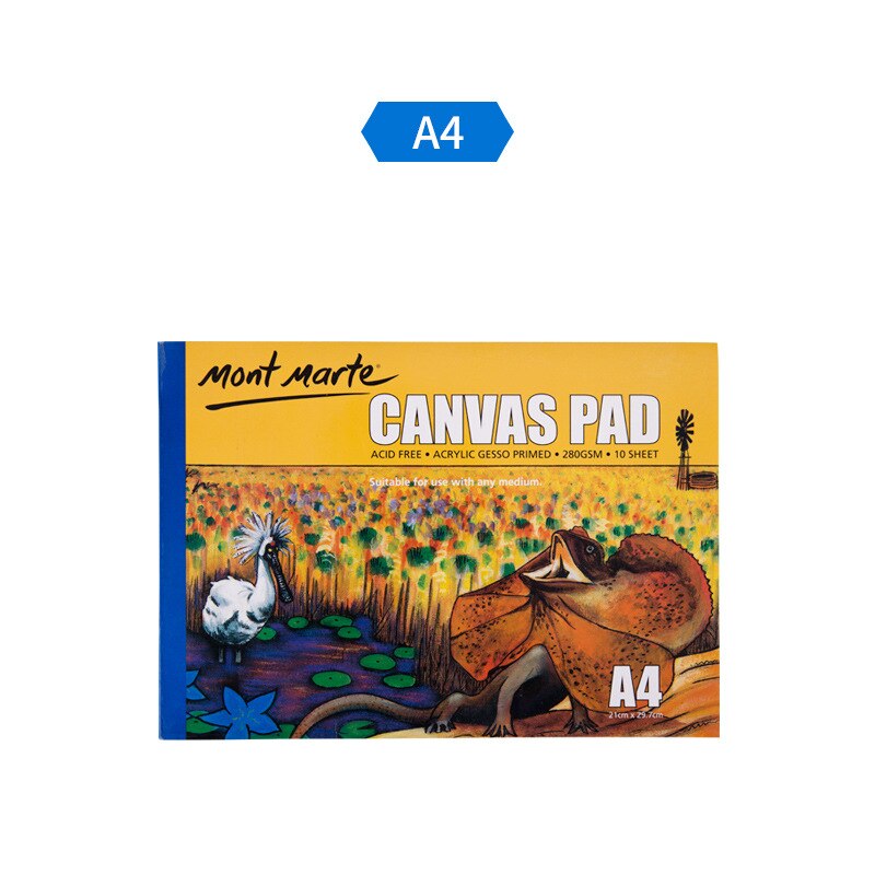 Oil painting Canvas Pad For Beginners 280g/m² Practice Canvas Acrylic Drawing Book Art Supplies: A4