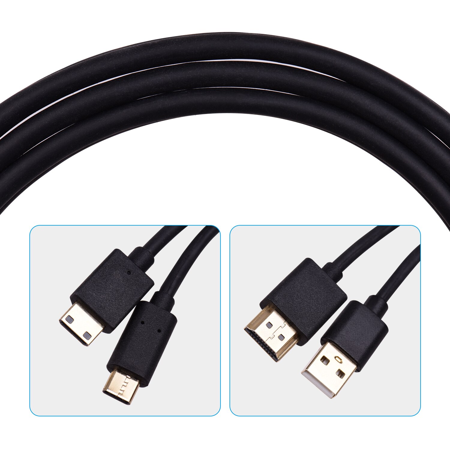BOSTO-Cable 2 en 1 para Monitor de tableta de dibujo gráfico, Cable para BOSTO 13HD/16HD/16HDK/16HDT/BT-16HD/BT-16HDK/BT-16HDT