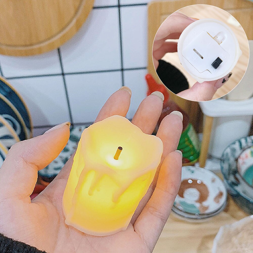 Photo studio flameless led light simulation candle electronic lamp photo backdrop props party lights home decoration