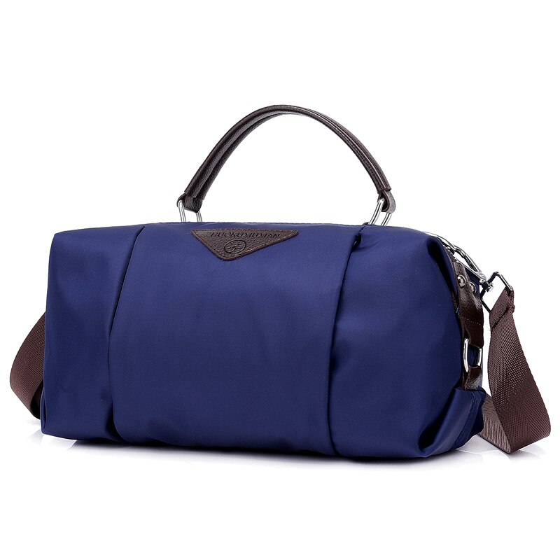 Bolsa de viagem de nylon transversal, bolsa de ombro duffle para bagagem, multifuncional para homens e mulheres, bolsa de mão com alça superior para o fim de semana: dark blue