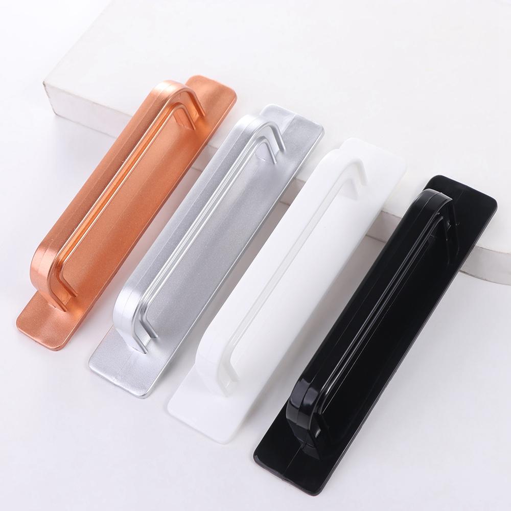 Knobs Door Handle No punching Surface Mounted Door Pull Self-adhesive Push-pull Cabinet Handle Drawer