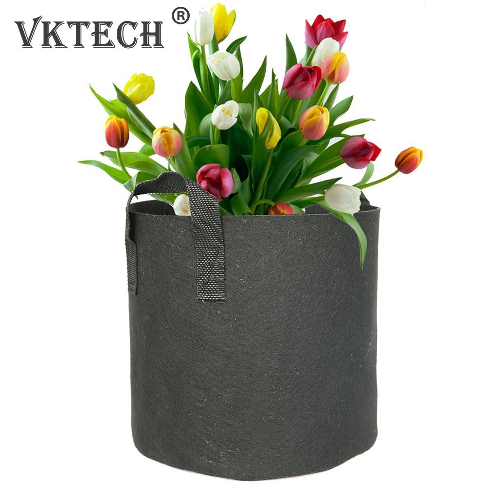 PE Tasche Kartoffel Anbau Pflanzen gewebte Filz Taschen Garten Töpfe Pflanzer Werkzeug Faltbare Speichern Lager Raum Für Kartoffeln Tomaten