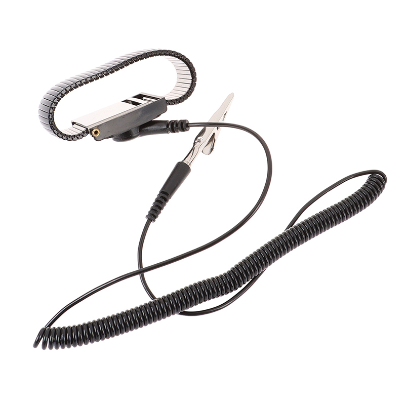 1Stck Anti Statische Arbeit Handgelenk Gurt ESD Einstellbare Entlastung Gürtel Boden Metall Armbinde Werkzeug