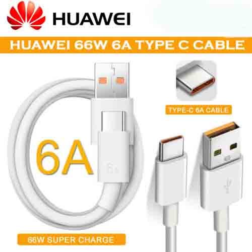 1/1 5/2M Huawei Mate 40 Pro 6A Cable de tipo C 66W Max sobrecargar USB-C línea de datos para Nova 7 8 SE P30 P40 Pro Honor 30 V30 Pro 30S
