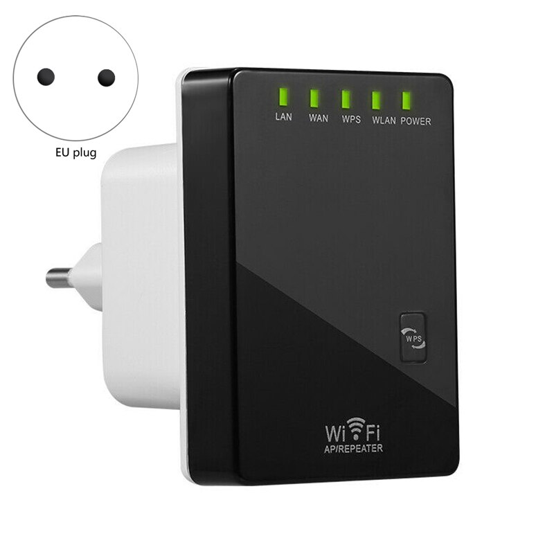 Draadloze Wifi Repeater Mini Wifi Signaal Extender Versterker Long Range 300M Wifi Booster Repeater Voor Computer Eu Plug