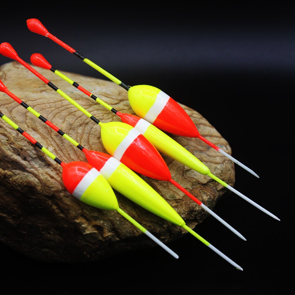5pcs/lot Fishing Floats Set Buoy Bobber Fishing Light Stick Floats Fluctuate Mix Size Color Float Buoy for Fishing Accessories