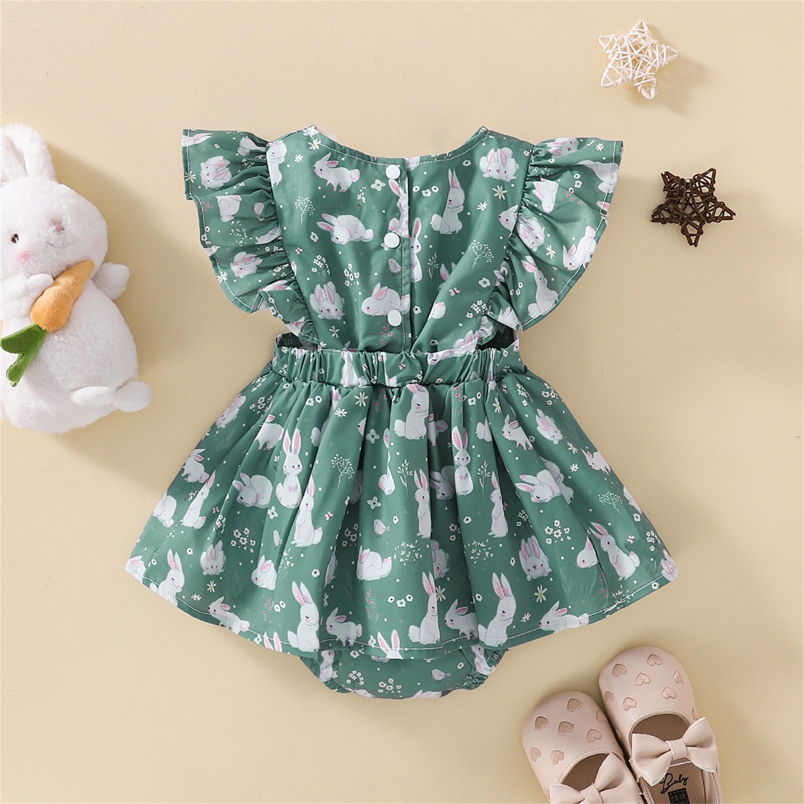 Maglione Pasqua Bambina Con Ricamo Coniglio - 100% Acrilico Manica Lunga - Foto 6