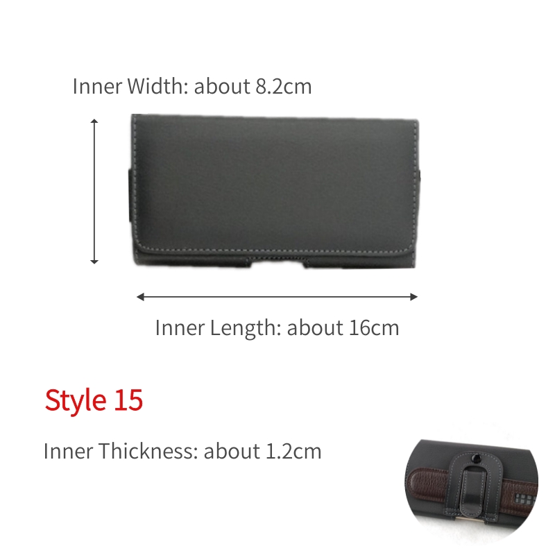 Universal 2.6-6.0 Inch Anti Mobiele Telefoon Riem Clip Tassen Case Cover Voor Iphone Samsung Huawei met Magnetische Gesp: Style 15