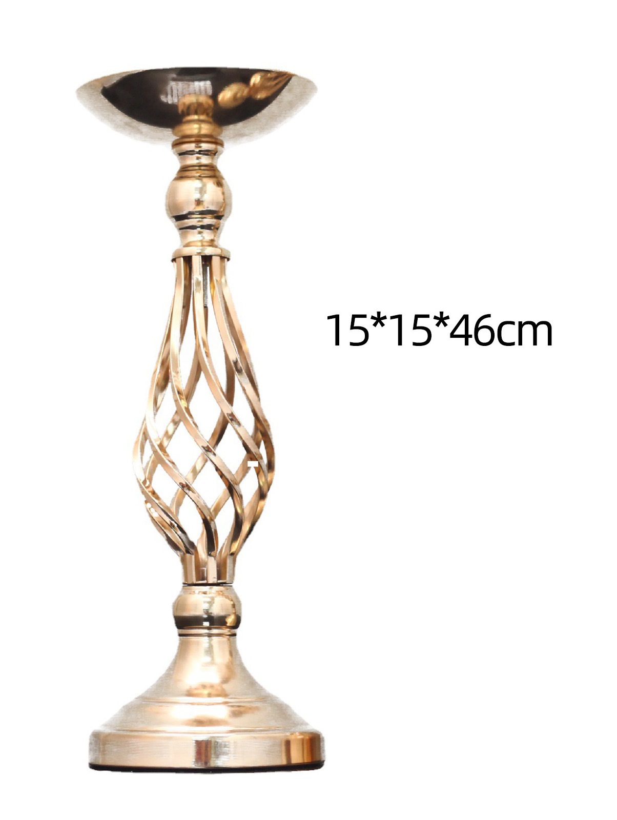 Wedding Metal Vase Main Table Flower Holder Road Lead Home Decor Candle Holder: WHITE