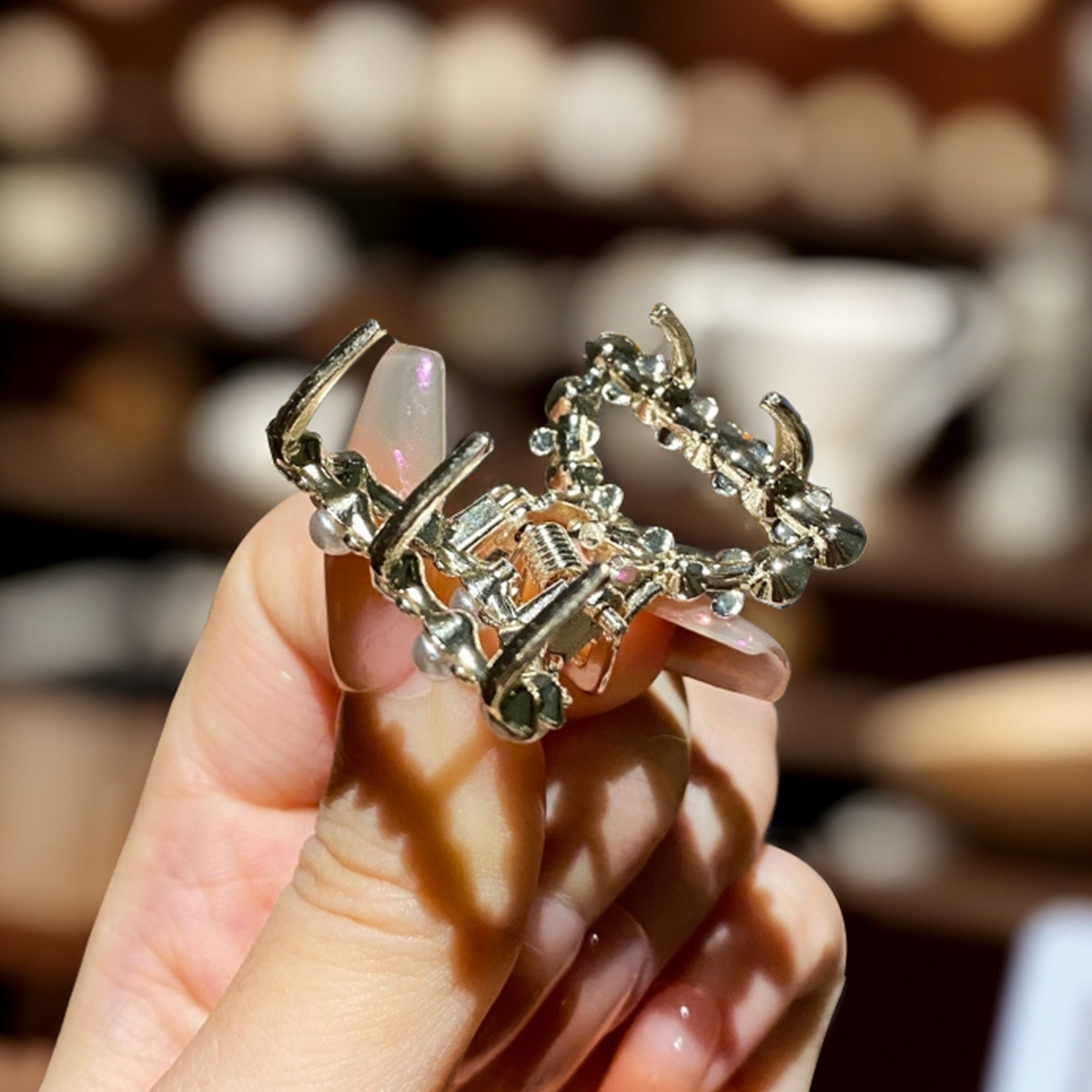 10 legering strass haarclips, modieuze kleine haaraccessoires