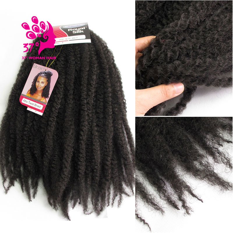 Dream ice's ombre jumbo marley hæklet fletning hår syntetisk krøllet marley hair extensions til fletning af hår: #2