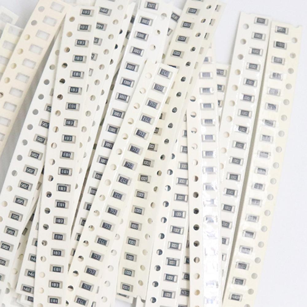 Smd resistor kit 0603 0805 1206 1ohm-1m ohm 1% amostras liga resistência chip sortidas 660 peças conjunto