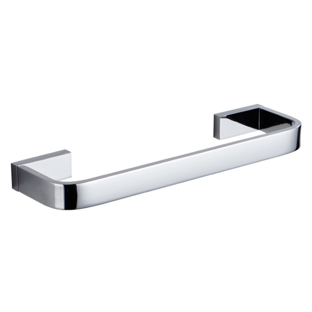 Towel Rings Copper Towel Ring Solid Alloy Bathroom Towel Rack Toilet Room Single Rod Home Concise Silver Cool Towel Rack