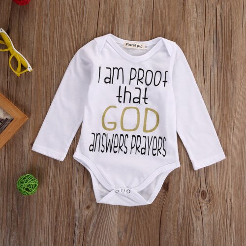 0-24M Newborn Baby Boys Girls Long Sleeve O-Neck Letter Bodysuits Playsuit Outfit Summer Sunsuit Baby Clothes