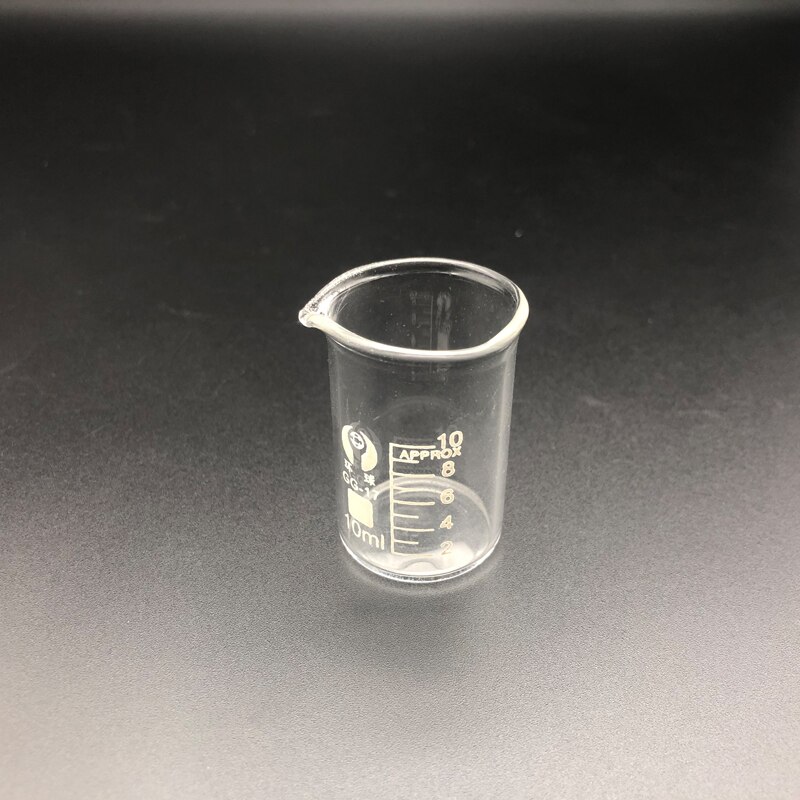 Vaso medidor de vidrio borosilicato, recipiente de laboratorio, 5/10/25/50/100mL