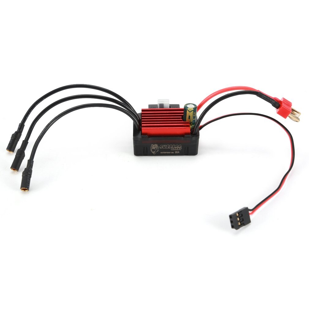 SURPASSHOBBY KK 35A Wasserdichte Sensorlose Bürstenlosen Geschwindigkeit Controler 2-3S ESC für 1:14 1:16 RC Auto Modell