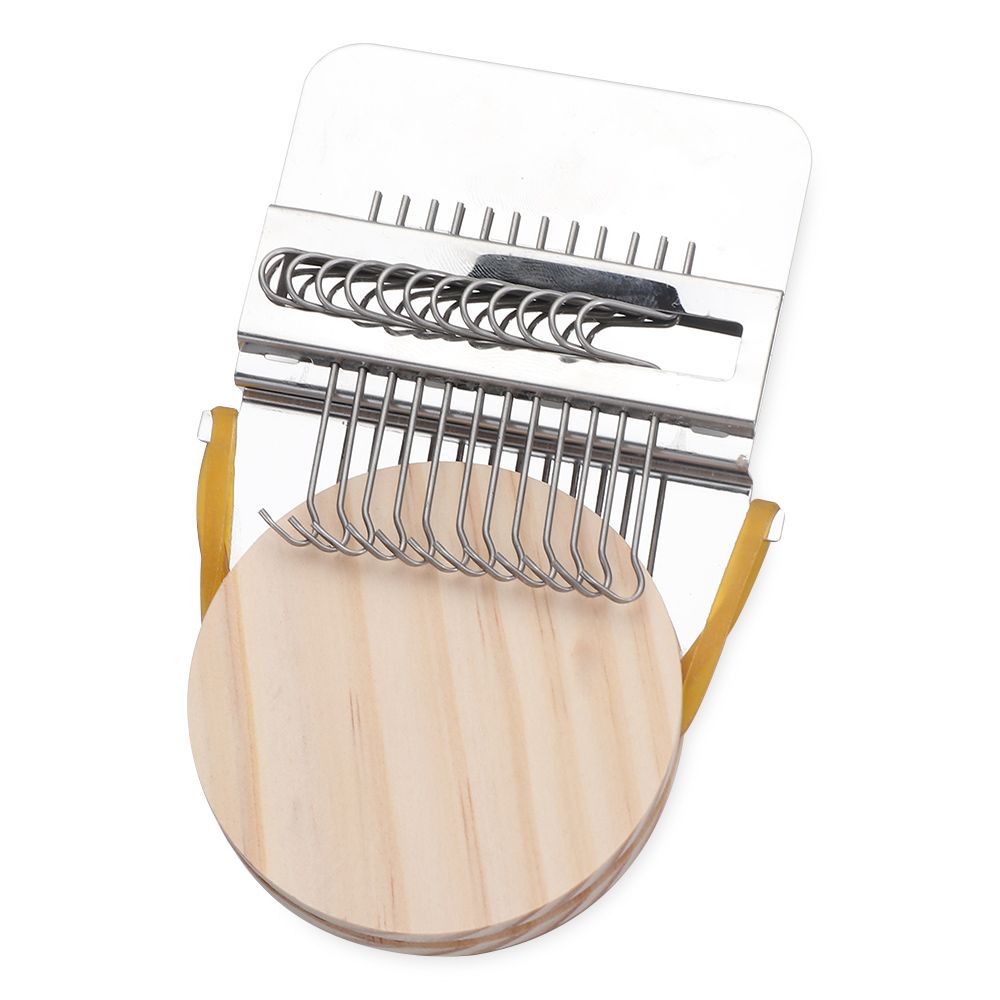 Textiel Gereedschap Houten Herstellen Jeans Kleding Speedweve Type Weave Tool Fun Herstellen Loom Stopnaald Machine Weefgetouw Kleine Loom: 12 hooks