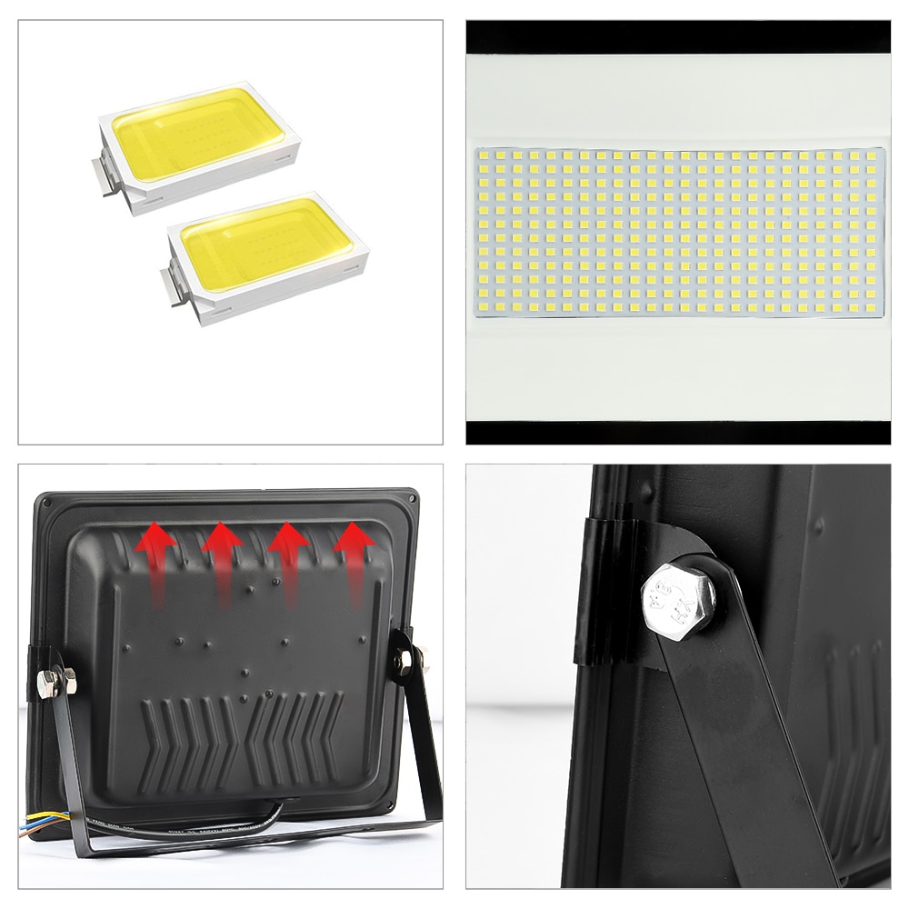 LED Outdoor Floodlight IP66 Waterproof 400W Spotlight 50W Flood Light for Billboard Projector 10W 20W 30W 220V Reflector