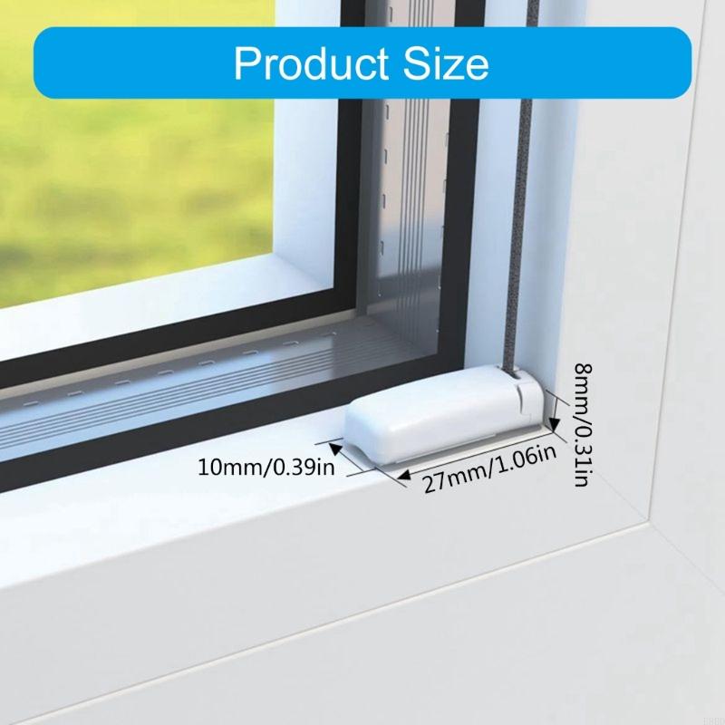 E8BD Pack of 6 Pleated Shade Holders with Mounting Screws for Home and Office Blinds Stability Clamping Brackets and Shoes