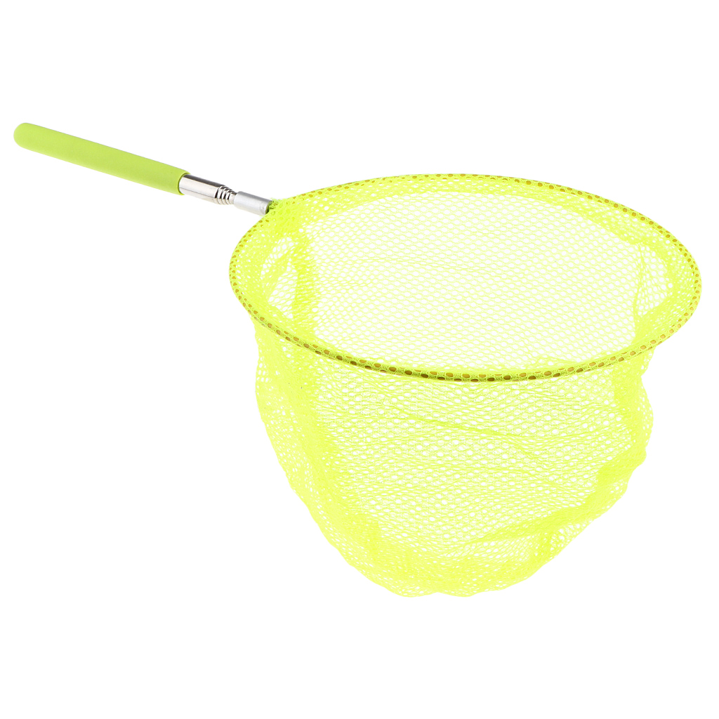 Fishing Tank Net Aquarium Small Fishes Nets Pond Shrimp Scoop Outdoor Tools for Kids Catcher Nets for Adults: Yellow