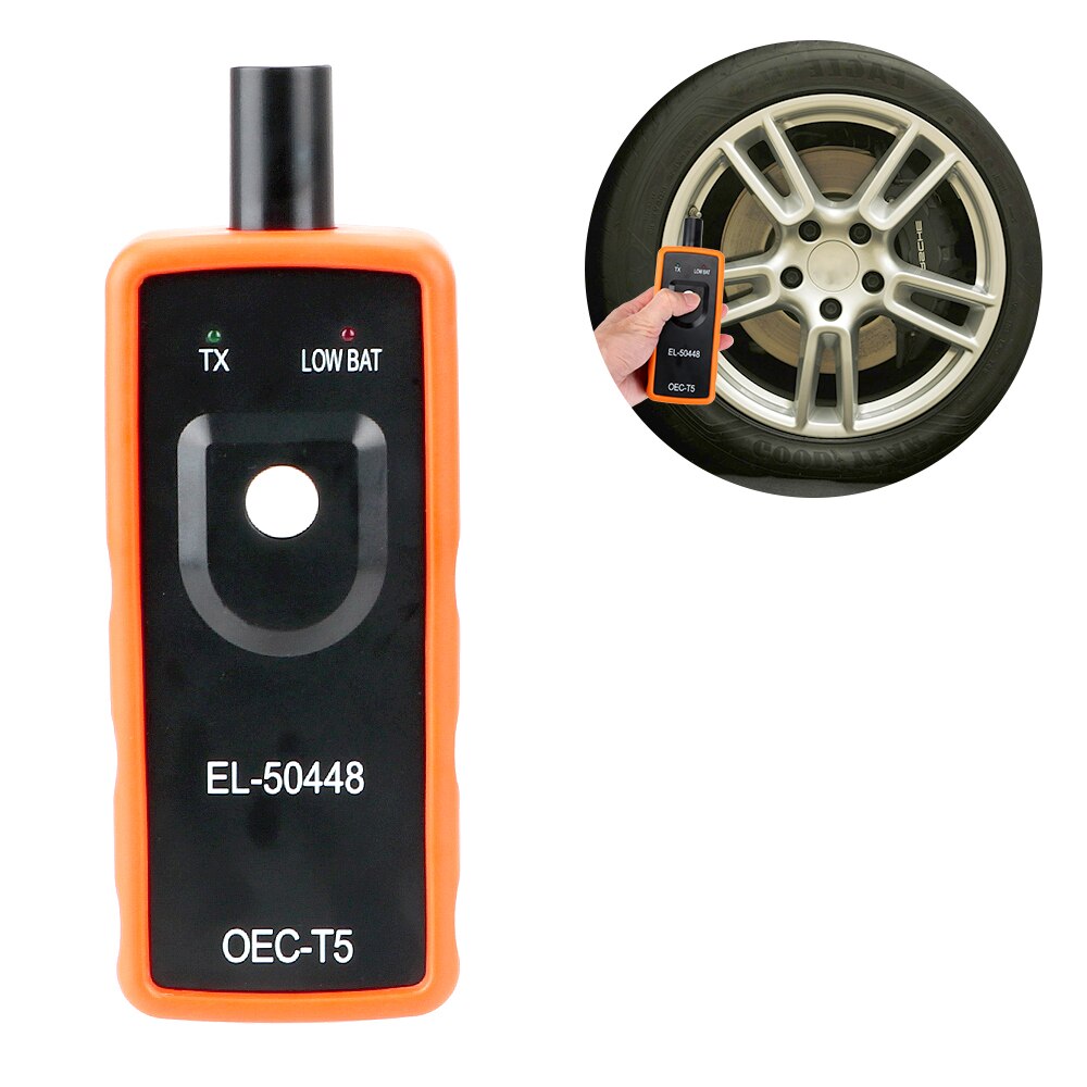 Lastbil bil dæktryk overvågningssystem tpms solopladning 6 ekstern sensor lcd display dæk diagnostiske værktøjer alarm monitor: Tpms nulstillingsværktøj
