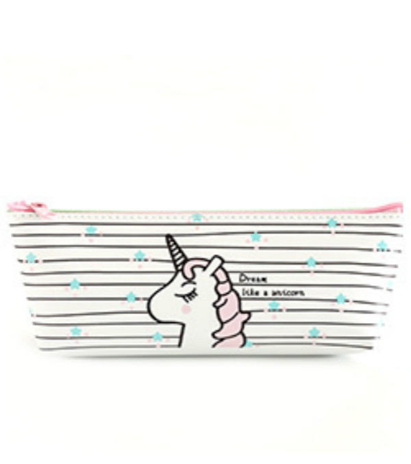 Bolsa de cosméticos de unicornio de Estuche De Viaje bolsa de maquillaje de lavado impermeable portátil estuche de lápices para niños estuche organizador de lápices para estudiantes: small -2